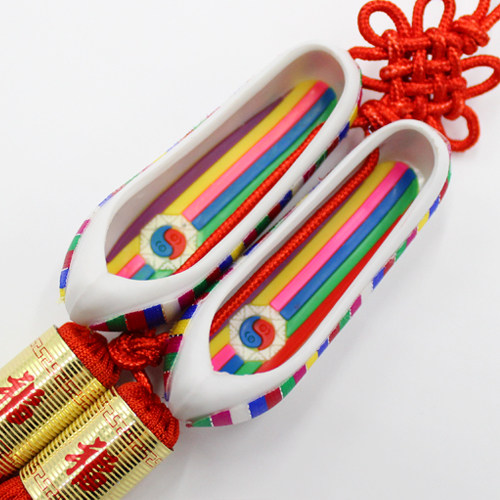 Folklore Color Bar Shoes Decoration Pendant Safe Street Car Accessories Shop Hang Accessories Hanfu Shoes Creativity Cute-Taobao