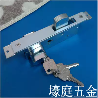 Framed glass door parking lock Aluminum alloy door lock Push-pull sliding door hook lock Framed door parking lock