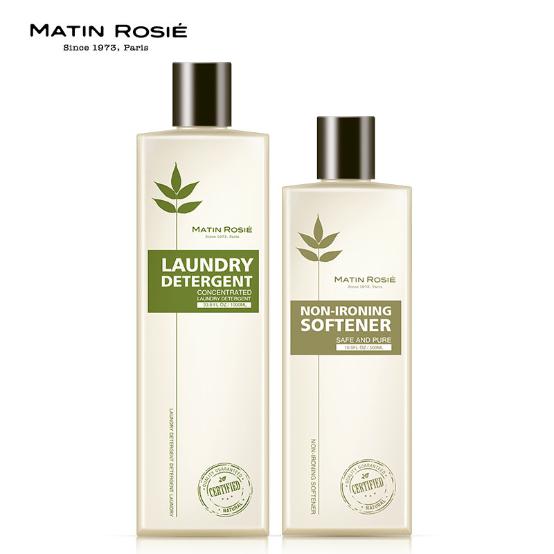 5倍浓缩多效倍洁洗衣液1L+500ML免烫柔顺剂