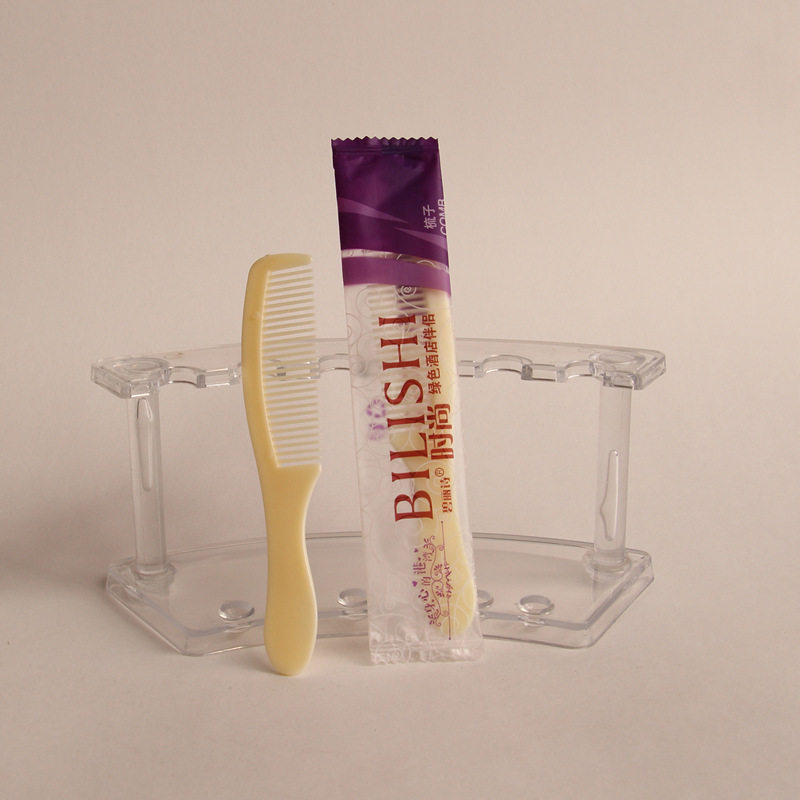 Hotel disposable comb Guest room disposable plastic comb Business travel portable portable comb customization