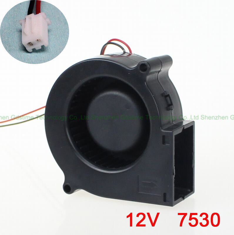 DC12V 7 5cm cm cm 75MM turbo heat dissipation fan blower plant direct fan Fran