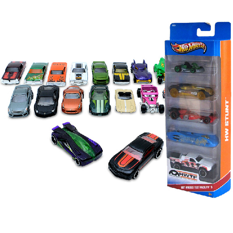 New product Mattel children's toy Hot Wheels hot small sports car random combination of five alloy toy cars 1806