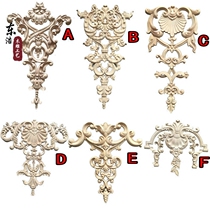 East Yangwood Carved Door Flower-style solid wood applique with wood carved European style door solid wood flower patch solid wood door flower