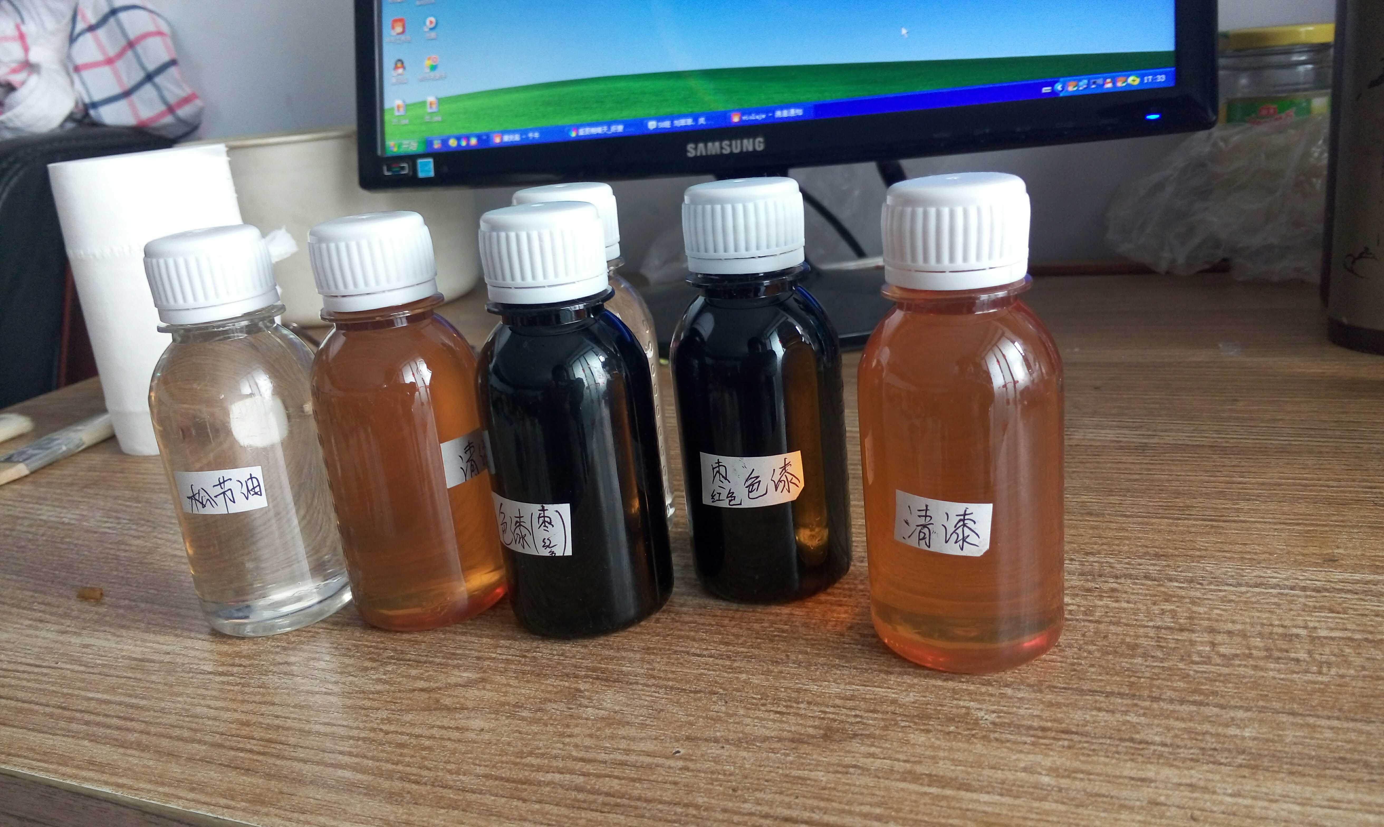 Violin paint, violin paint, varnish, oil-based paint, 3 bottles, one set