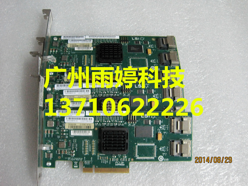 SUN 371-3255 PCI-E 8-mouth RAID card LSI SAS3081E-S 