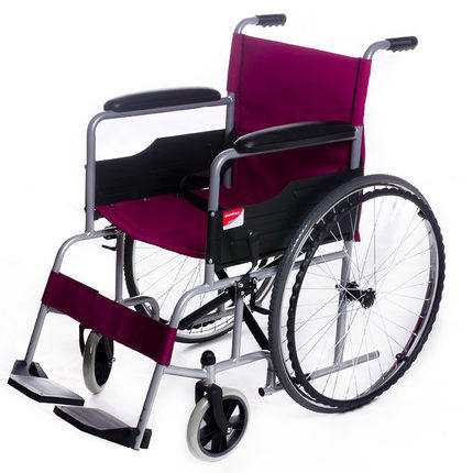 鱼跃轮椅车H007 折叠轻便便携旅行家用 软座舒适老人代步器助行器