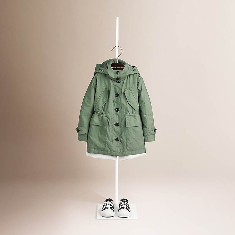 Burberry博柏利 丝棉混纺风雪夹克 40113551