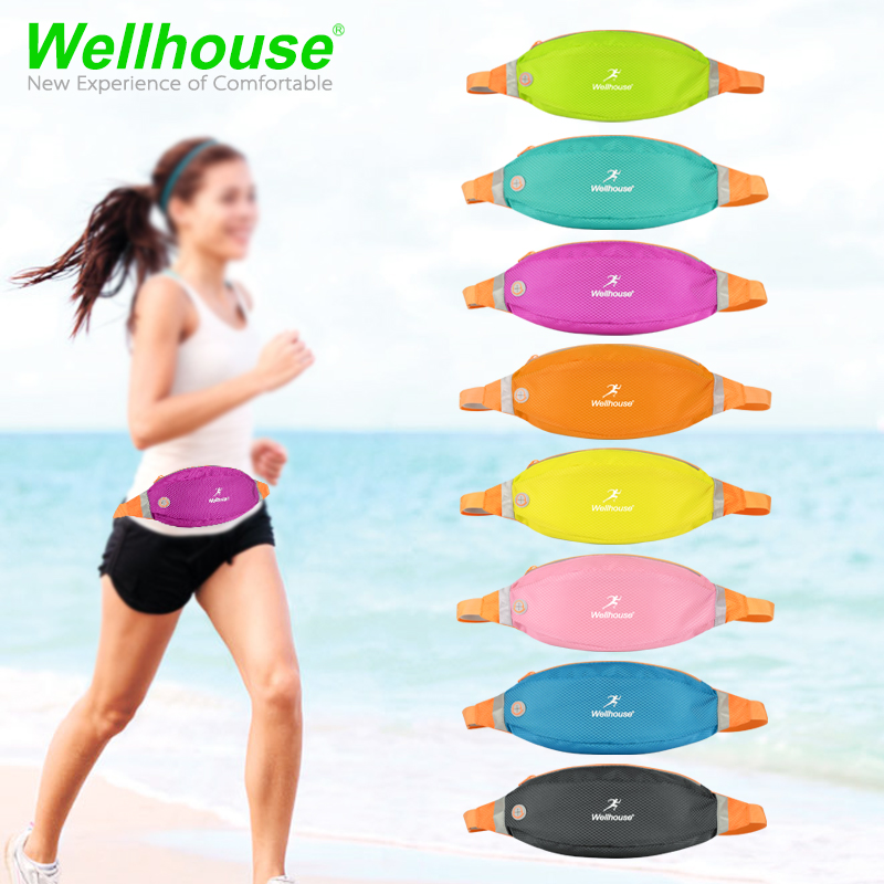 Wellhouse 超轻运动腰包户外跑步休闲骑行徒步女贴身腰包手机包