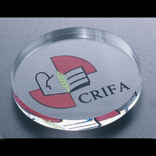 Exquisite transparent paperweight Acrylic round paper Calm brush one of the four treasures of the study 