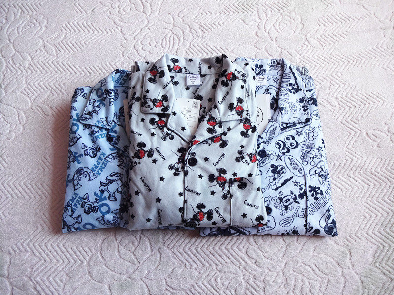 Daily single spring and autumn winter men's cartoon knitting jersey pajamas home suit leisure air conditioning suit