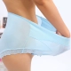 Chất béo nữ ren vải ren gợi cảm trong suốt đồ lót siêu mỏng không có vết bông mịn Quần short eo thấp vừa phải cỡ lớn