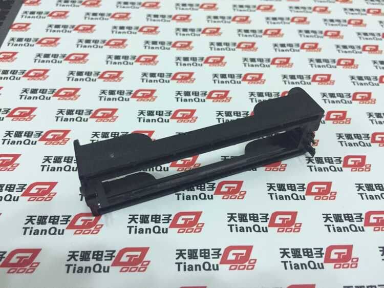 1 section 18650 battery case 18650 battery case with small black clamp hollowed-out with fixed seat 18650 battery case