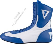 (Shipping from the United States) TITLE lo-top boxing boxing shoes mens and womens combat boots blue and white