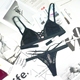 Áo ngực siêu mỏng trong suốt Châu Âu và Châu Mỹ không có vòng thép không xốp thong bộ đồ lót ren bralette gợi cảm - Bộ đồ lót áo ngực học sinh Bộ đồ lót