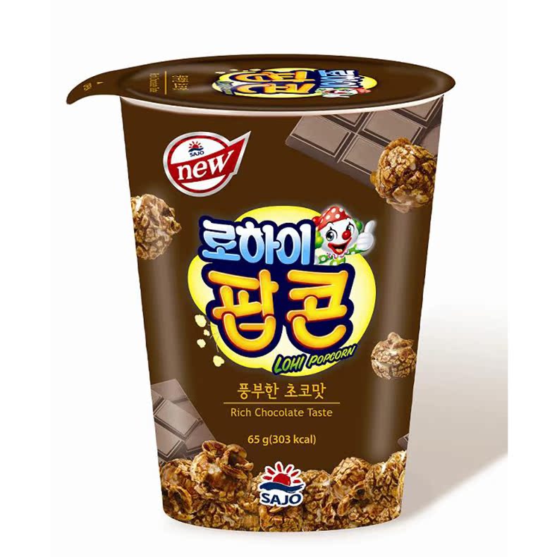 韩国 SAJO 思潮 Low-High 巧克力味 爆米花 65g*24ea