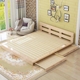 gỗ nordic giường tatami giường thấp giường nền tảng 1,5 / 1,8 m trẻ em Single Double giường gỗ rắn có thể được tùy chỉnh - Giường giường bệt Giường