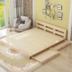 gỗ nordic giường tatami giường thấp giường nền tảng 1,5 / 1,8 m trẻ em Single Double giường gỗ rắn có thể được tùy chỉnh - Giường