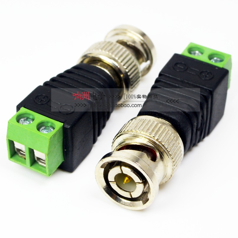 Welded-free BNC Green Hairs Q9 Monitoring Camera Connector Video Connection Terminal Blocks
