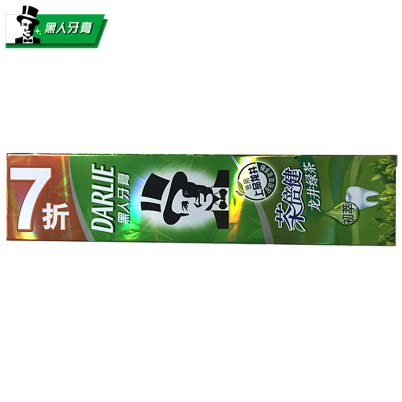 黑人茶倍健牙膏龙井绿茶140g七折装 清新口气 去牙菌斑固齿