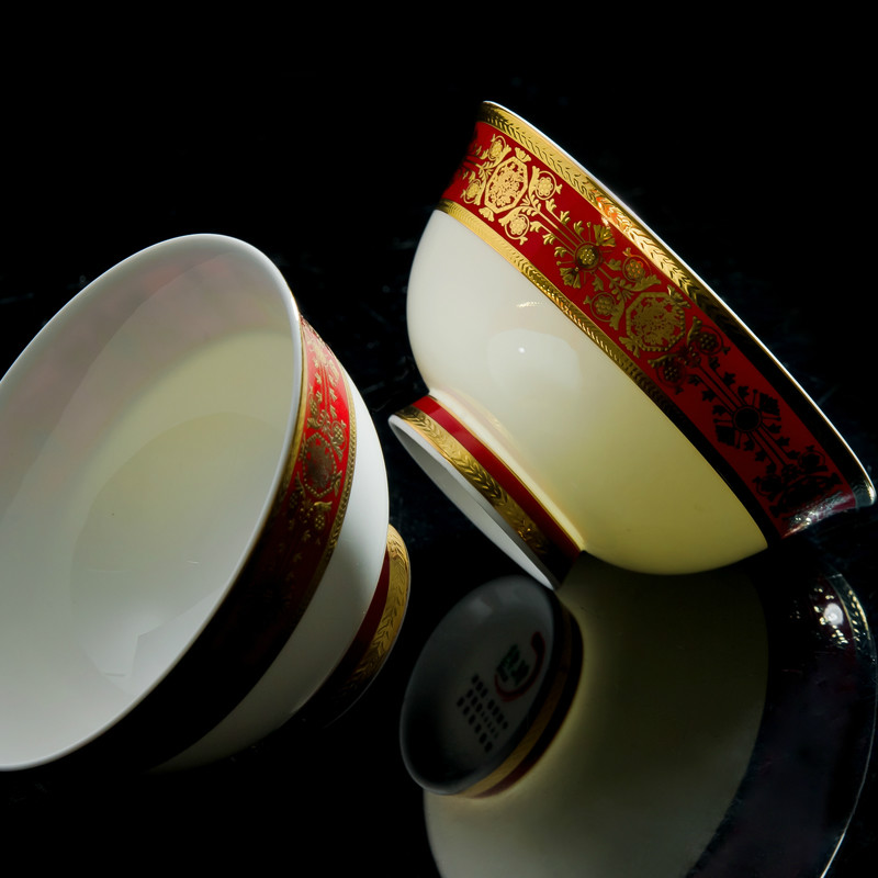 Jingdezhen ceramic tableware porcelain European - style up phnom penh 66 skull porcelain tableware suit wedding dishes suit Chinese style