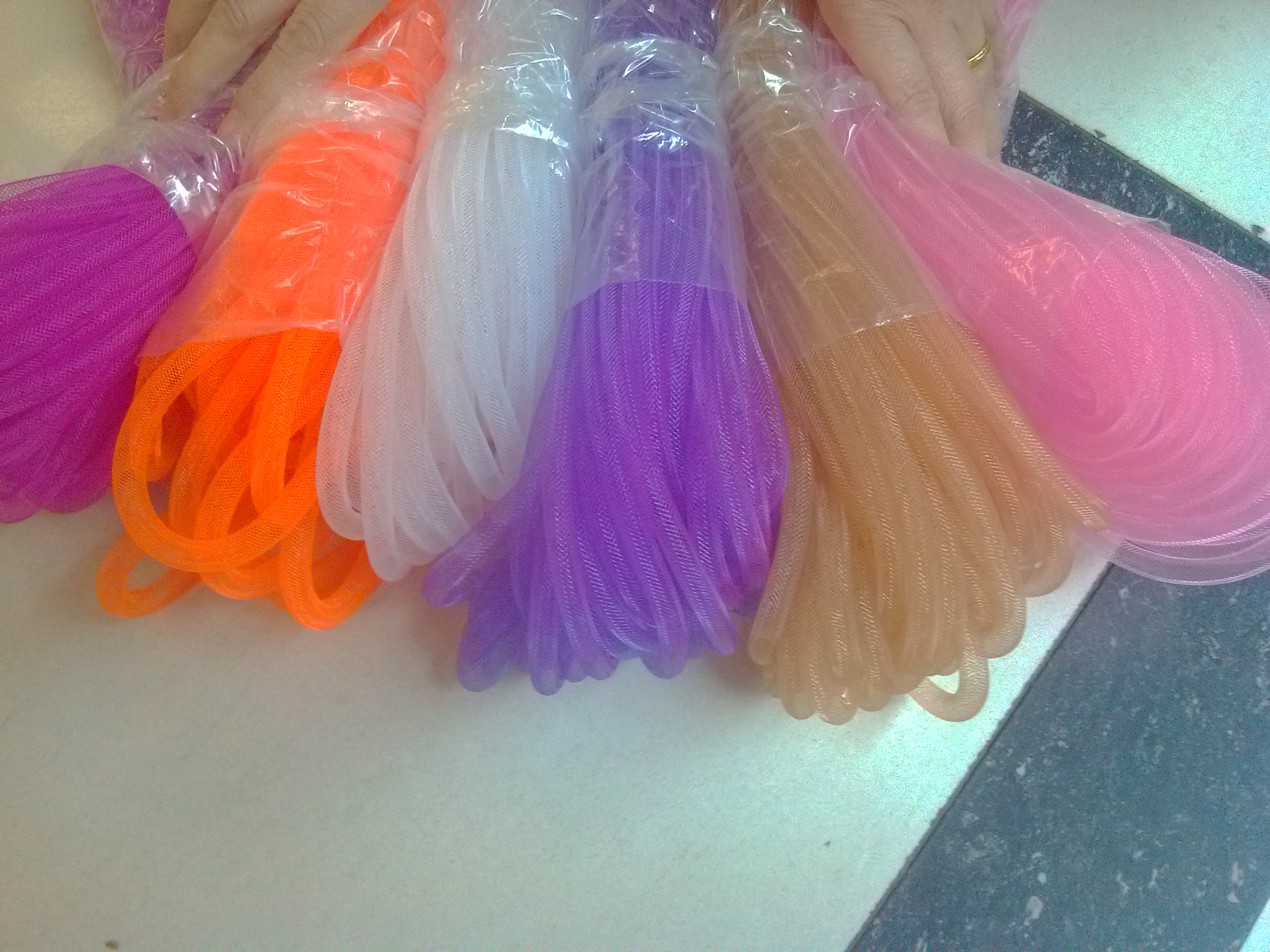 Shuaishuai 8MM light plate network management plastic elastic network management for gift packaging DIY production a 25 yards