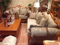 3FB-13 J006--1 2 3 solid wood and leather fabric sofa Miller Town No. 1 Guomen Shunyi District