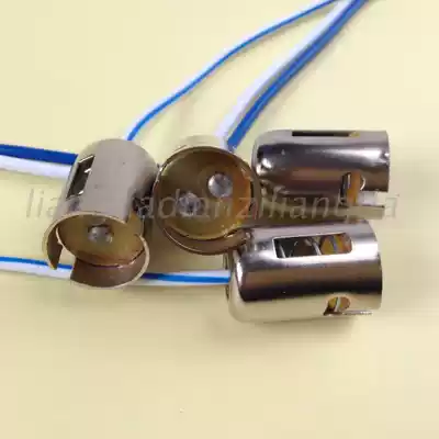 B15 lamp holder with clip wire nail mouth Single and double contact point lamp holder socket Flat foot bulb lamp holder base