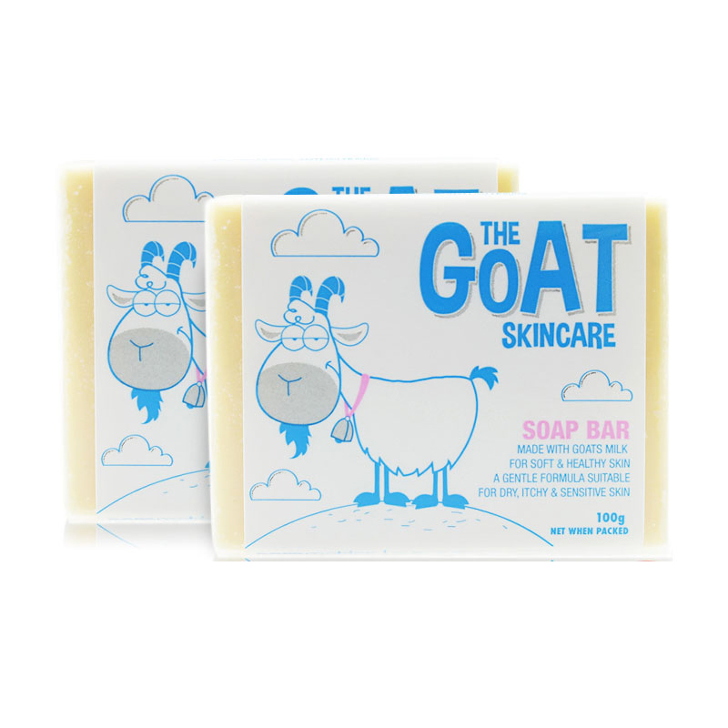 澳洲进口 Goat Soap 羊奶皂100g手工皂洁面皂温和清洁 原味 2块装