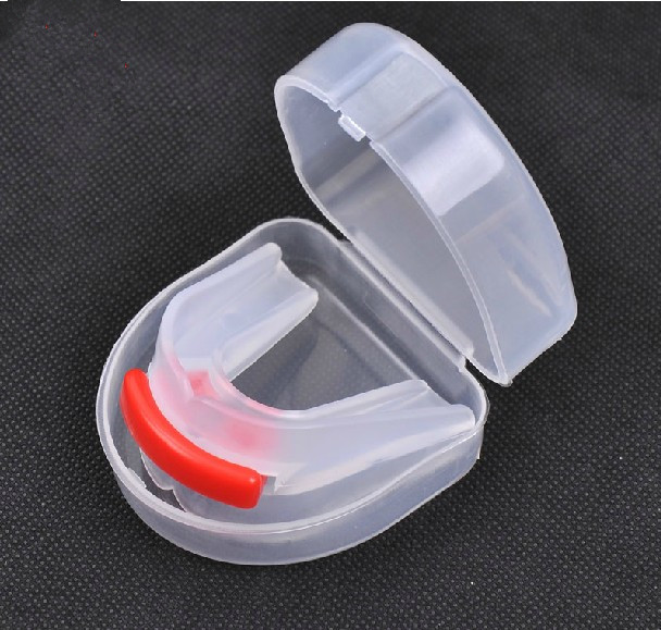 Boxing Sanda Taekwondo Boxing basketball Silicone braces Double-sided night anti-molar transparent protective gear