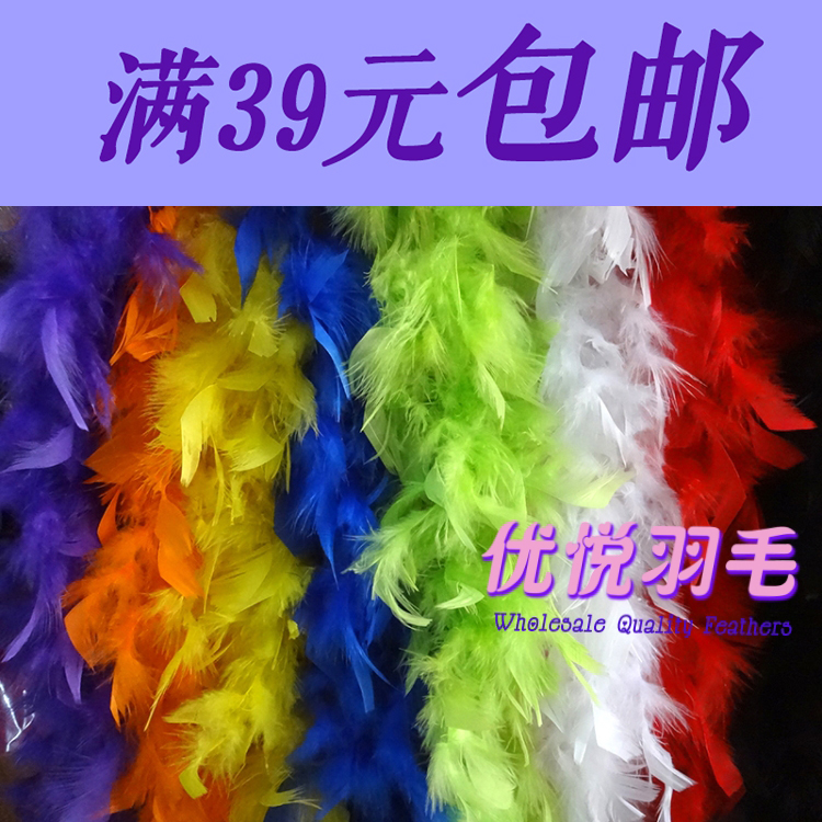 DIY handmade creative wedding dress dress tail shawl thick turkey feather strip fire flake torso wholesale 2 meters