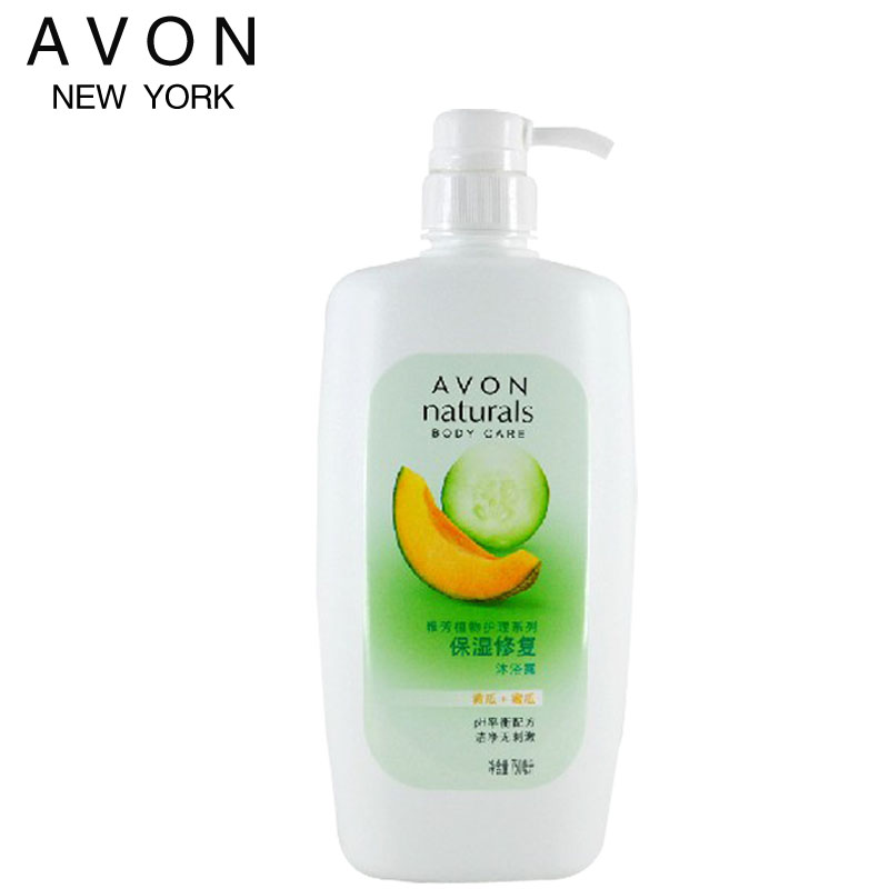 包邮 AVON/雅芳保湿修复沐浴露750ml沐浴乳清新黄瓜 蜜瓜