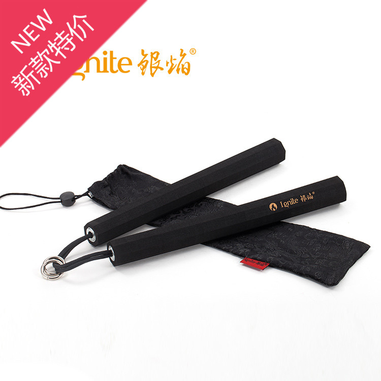Silver Flame Black Sponge Safety Double Knower Aggravated Octagonal Adult Children Beginner Training Lingyun Stick