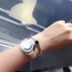 Phiên bản Hàn Quốc của thời trang châu Âu và Mỹ khí hoang dã vỏ màu đen dây đeo hình dạng thép titan vàng hồng mở vòng đeo tay đàn hồi vòng vàng 18k kiểu mới Vòng đeo tay Cuff