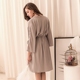 Đồ ngủ gợi cảm phụ nữ Pháp ngọt ngào ren ren áo choàng lụa satin váy ngủ kimono áo choàng tắm đồ lót áo choàng lụa dài tay cho nam Night Robe