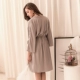 Đồ ngủ gợi cảm phụ nữ Pháp ngọt ngào ren ren áo choàng lụa satin váy ngủ kimono áo choàng tắm đồ lót