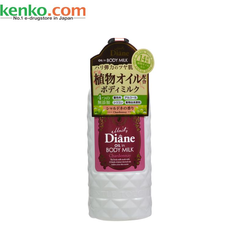 日本直邮Moist Diane无硅无添加植物配方身体乳250ml不油腻葡萄香