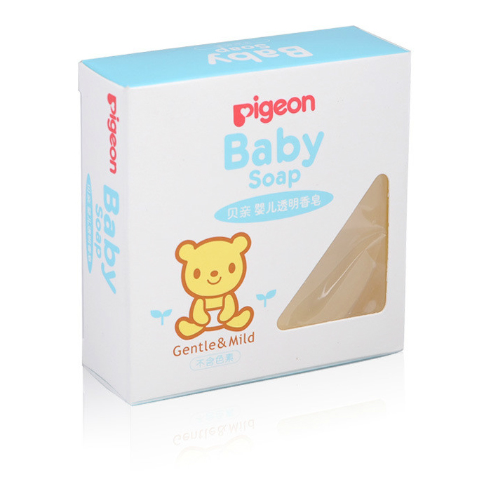 Pigeon/贝亲婴儿肥皂 透明香皂 儿童去螨虫香皂 70g IA09