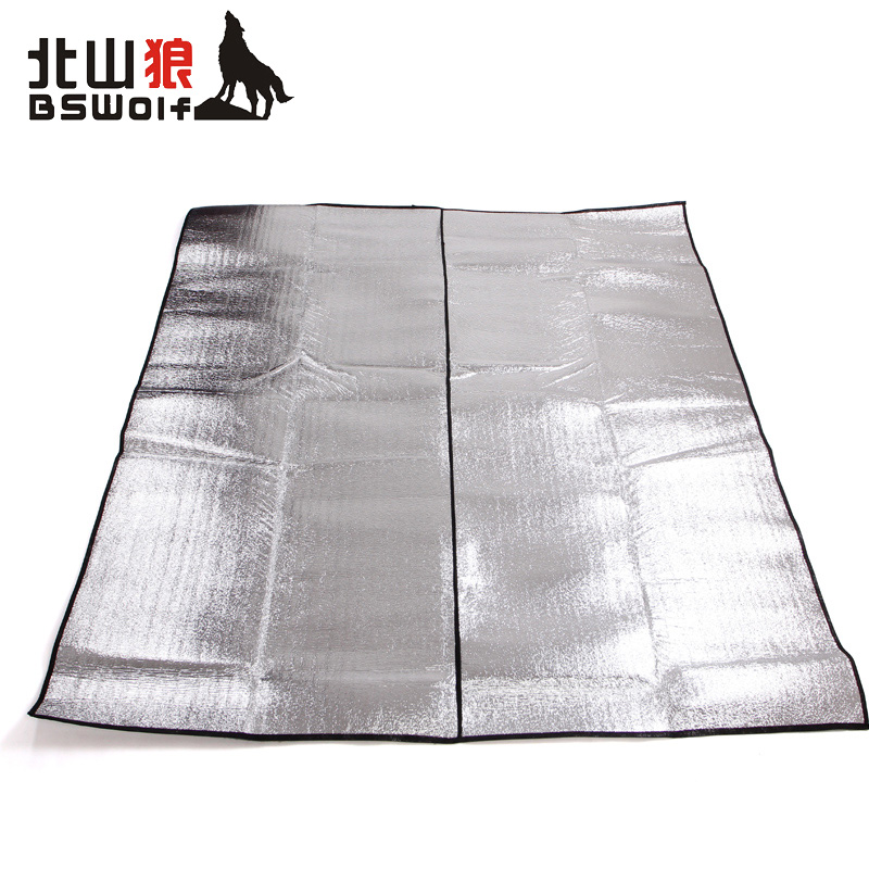Beishan wolf 200*200 double-sided aluminum foil moisture-proof mat picnic mat double thickened outdoor mat camping tent mat