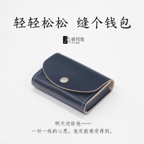 Small crowddesigner Carbag Diy cow leather material bag Jane about small multicolored large-capacity business card bag handmade leather