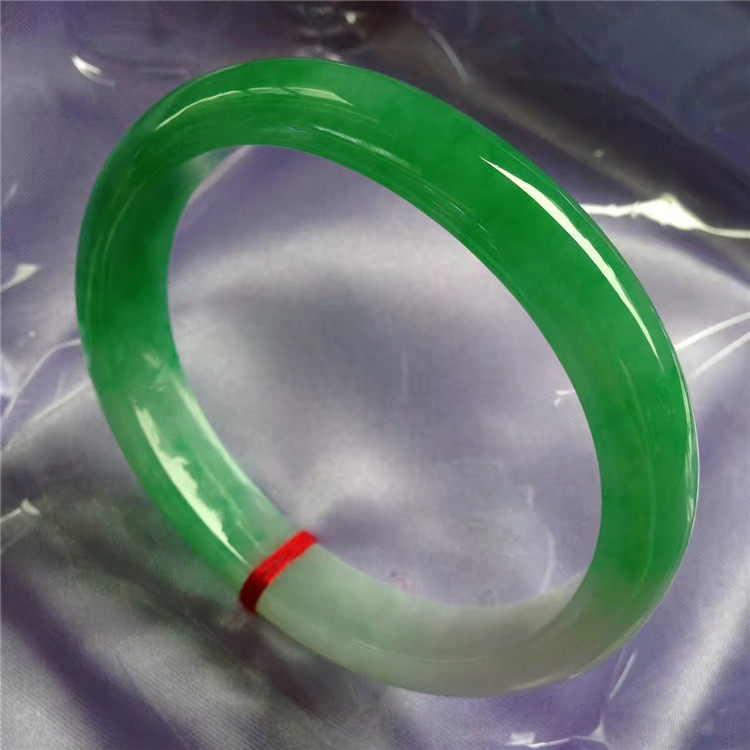 Burmese Emerald Bracelet Emperor Green Guishi Ice Yang Green Girl Old Pit High-end Certificate Natural Jade Bracelet