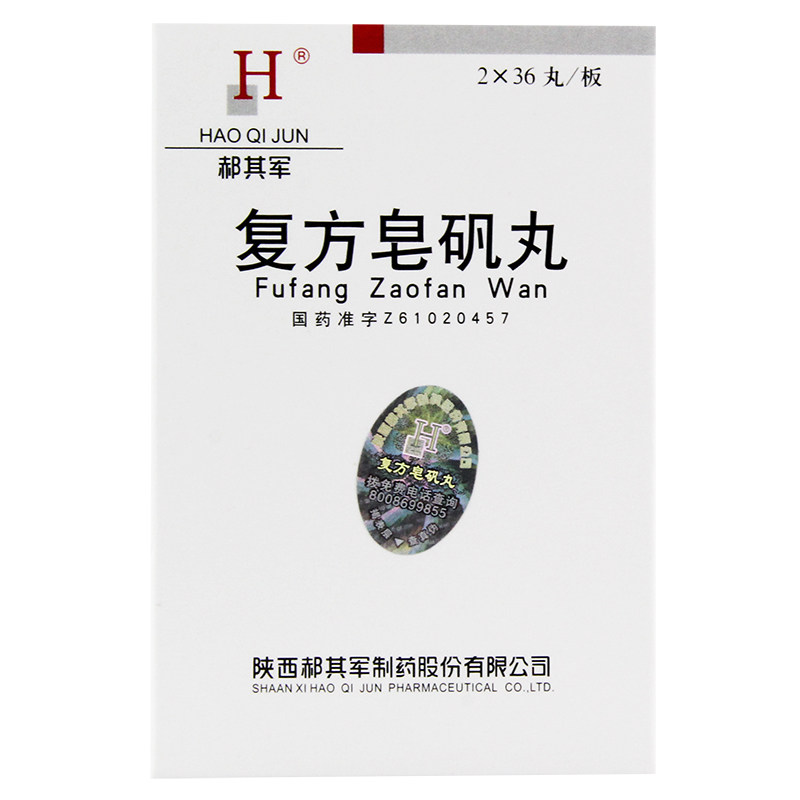 郝其军 复方皂矾丸 0.2g*72丸/盒