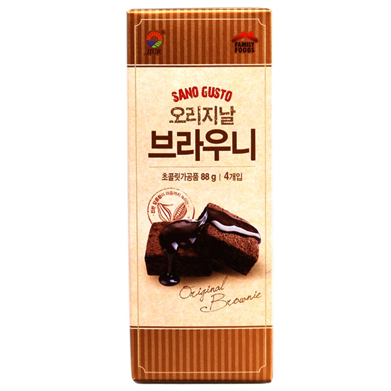 【天猫超市】韩国进口零食 九日布朗尼巧克力蛋糕巧克力味88g
