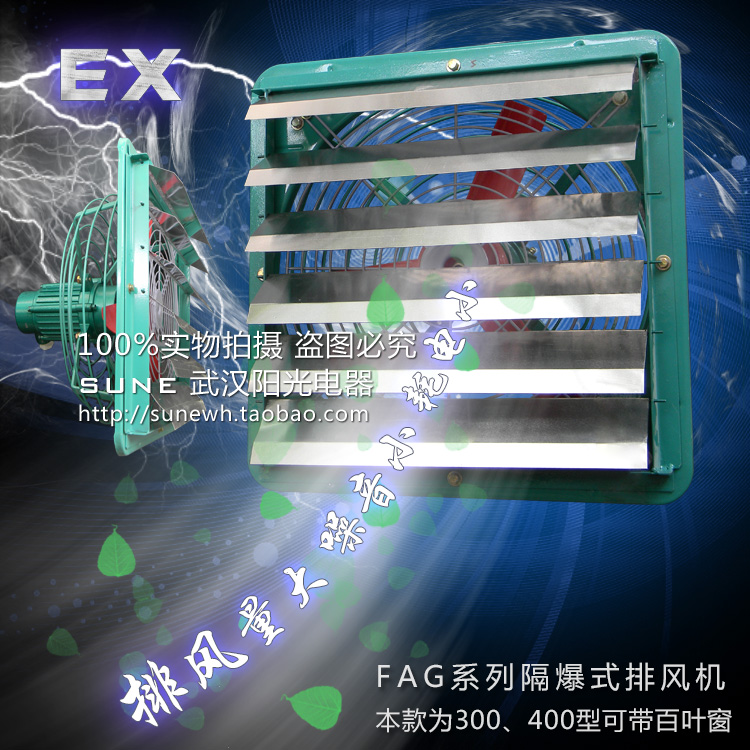 Explosion-proof exhaust fan FAG-400 220380 V explosion-proof axial flow fan shutter explosion protection ventilator