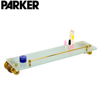 Exported to Europe and the United States all-copper single-layer glass shelves high-end marble bathroom accessories natural stone cosmetics shelves