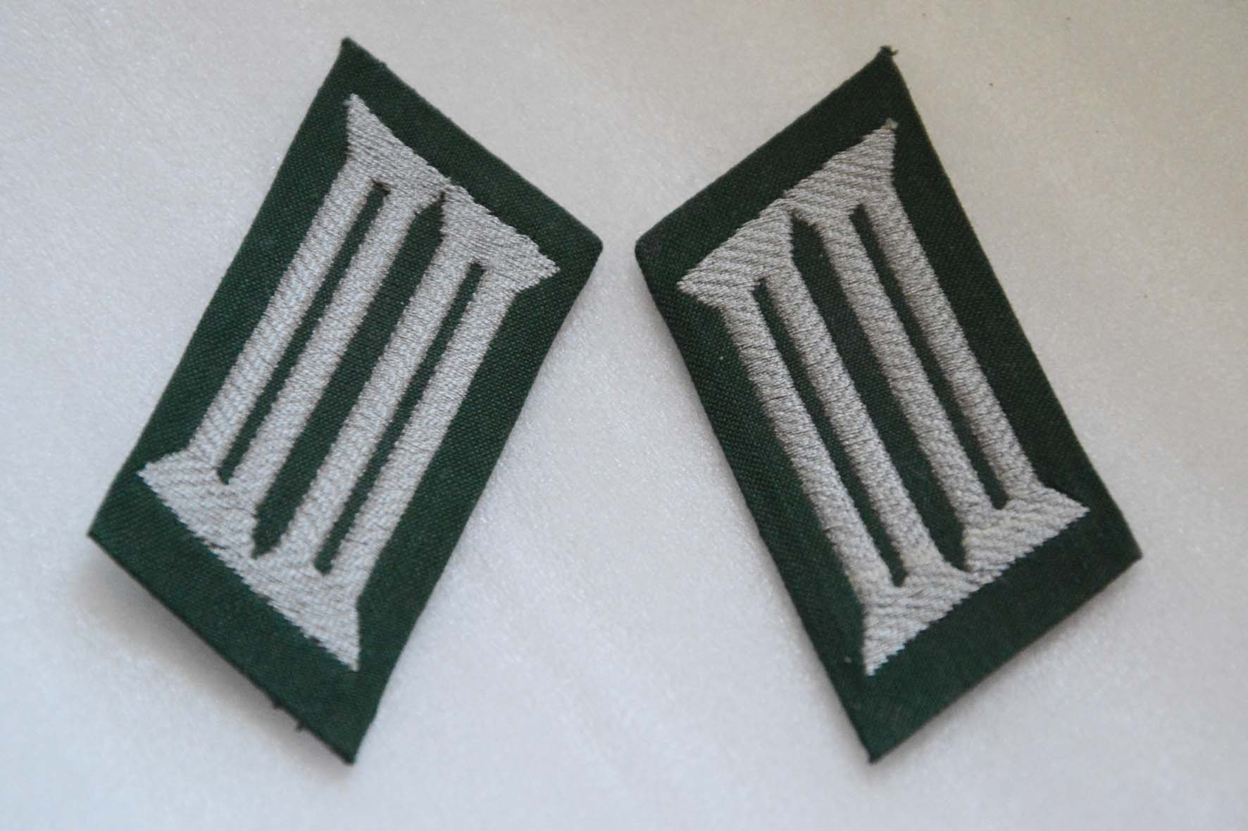 Original Federal German BGS Soldier Wire Marked Collar Seal West German Federal Border Force Soldier Collar Seal