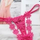 Thong nữ giác ren nóng bỏng tóc nóng eo thấp trong suốt đồ lót gợi cảm rỗng siêu mỏng vô hình không dấu vết