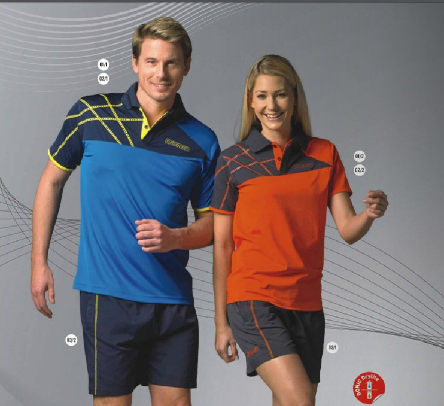 Clear Goods Special Cabinet DONNIC Polynick Elastic Cotton Stock Short ball suit 83632 men's female section table tennis
