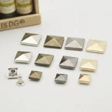 Металлическая квадратная пирамида с аксессуарами, «сделай сам», в стиле панк