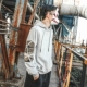 Mùa xuân Nhật Bản ngụy trang retro áo khoác trùm đầu thanh niên dài tay áo hoodie lỏng áo len nam