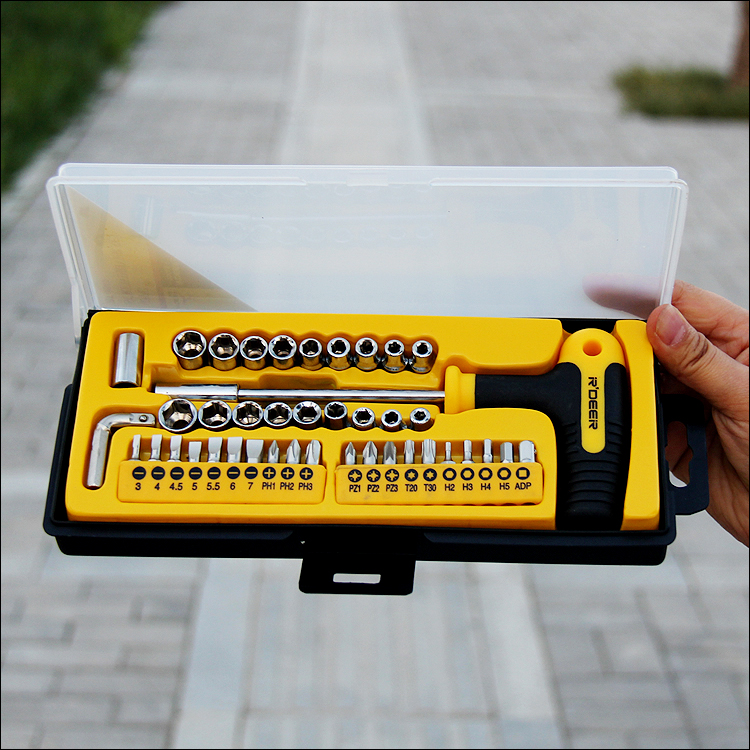 Flying deer 43 T - shape handle screwdriver household kit screwdriver combination of hardware tools